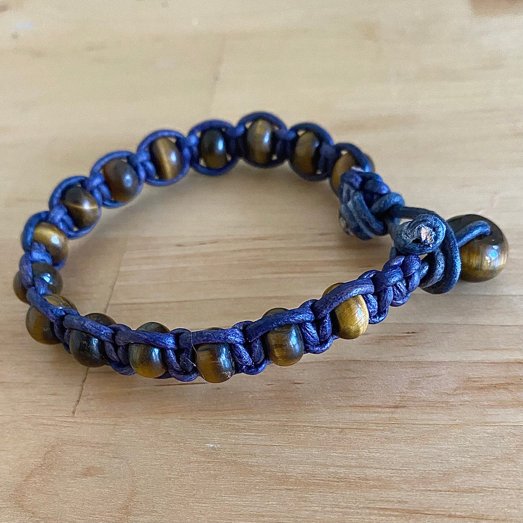 Tiger’s Eye Bracelet, Leather