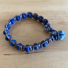 Load image into Gallery viewer, Lapis Lazuli Bracelet, Leather
